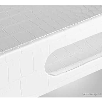 Stylish 18"x12" Faux Leather Serving Tray with Handles