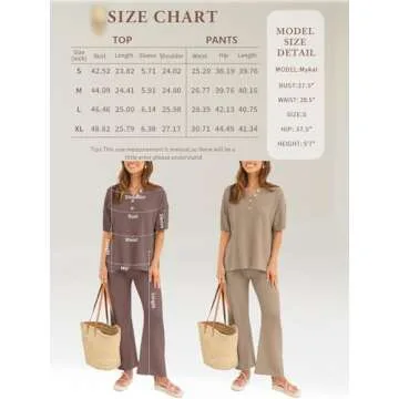 LILLUSORY Lounge Sets for Women 2 Piece Summer Outfits 2025 Two Piece Matching Knit Loungewear Pajama Causal Top Pants Sweat Suit Cute Teen Clothes Black M