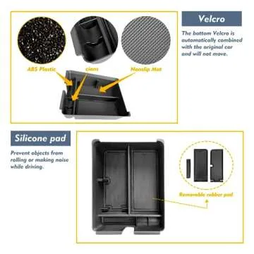 EUEKY 2023 Honda Pilot Console Organizer - Perfect Fit
