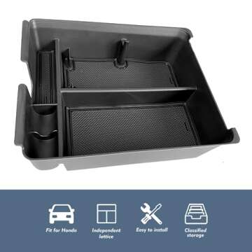 EUEKY 2023 Honda Pilot Console Organizer - Perfect Fit