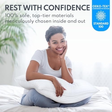 HEYCUZI Queen Size Pillows - Luxurious Down Alternative Comfort