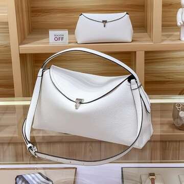 Jefuzh Luxury Leather Handbag for Casual and Professional Use