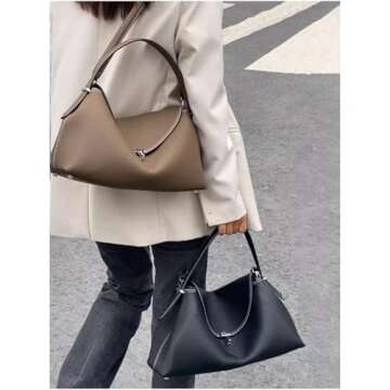 Jefuzh Luxury Leather Handbag for Casual and Professional Use