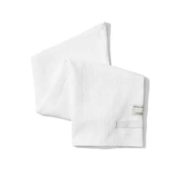 CROWN AFFAIR - The Towel - Special Microfiber Hair Towel, Oversized for Optimal Drying, White