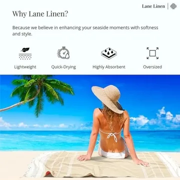 Oversized Lightweight Beach Towels - LANE LINEN 2 Pack