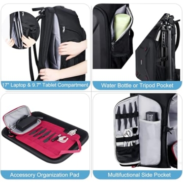 Endurax Camera Backpack Large DSLR Drone with Laptop Holder