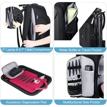 Endurax Camera Backpack Large DSLR Drone with Laptop Holder