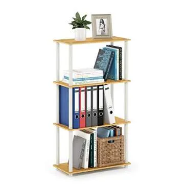 Furinno Multipurpose 4-Tier Display Shelf - Stylish Storage
