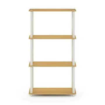 Furinno Multipurpose 4-Tier Display Shelf - Stylish Storage
