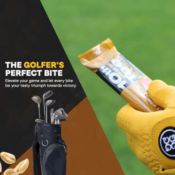 SCNS Sports Foods 10th Tee Chocolate Peanut Caramel Back Nine Golf Energy Bar, 1.76-Ounce Bars (Pack of 12)