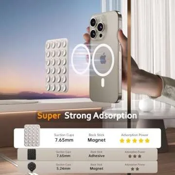 Hands-Free GONEZ Magnetic Phone Mount for All Phones