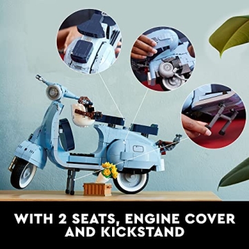LEGO Icons Vespa 125 Scooter Building Kit for Adults