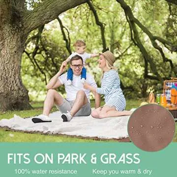 Tiny Land 2 in 1 Waterproof Picnic Blanket for All Outdoor Activities
