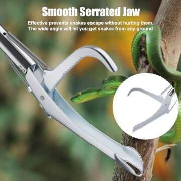 GYORGKSHI 47" Heavy Duty Snake Tongs for Safe Handling