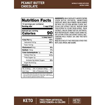 SlimFast Low Carb Chocolate Snacks, Keto Friendly for Weight Loss with 0g Added Sugar & 3g Fiber, Peanut Butter Chocolate, 14 Count Box (Packaging May Vary)