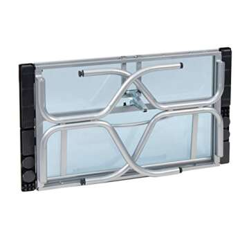 Studio Designs Modern Glass Top Adjustable Craft Table