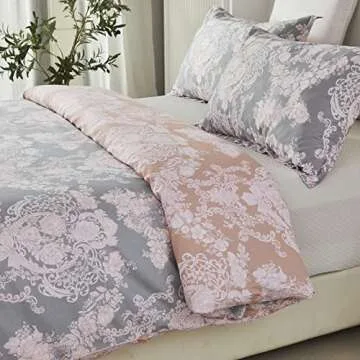 Elegant 100% Cotton Blush Pink Bedding Set for Girls