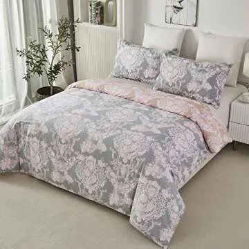 Elegant 100% Cotton Blush Pink Bedding Set for Girls