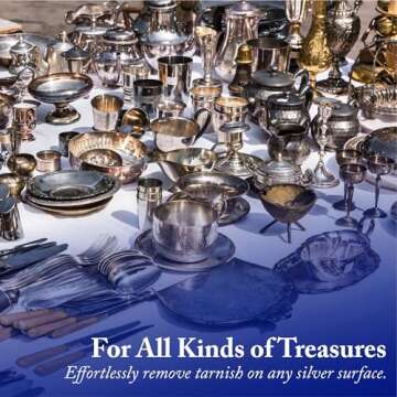 Goddard’s Silver Polish Foam, Silver Jewelry Cleaner for Antiques, Accessories, Ornaments, Silver Cleaner, Silverware Protection, Tarnish Remover for Sterling Silver Jewelry, Sponge Applicator, 6 oz