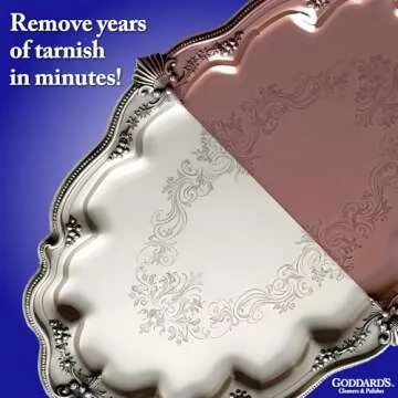 Goddard’s Silver Polish Foam, Silver Jewelry Cleaner for Antiques, Accessories, Ornaments, Silver Cleaner, Silverware Protection, Tarnish Remover for Sterling Silver Jewelry, Sponge Applicator, 6 oz