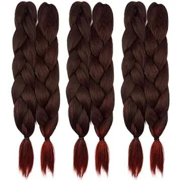 Supreme Hair Pre-Stretched Braiding Hair Extensions – 48 Inch Long Unfolded 6 Bundles Total Xpress...