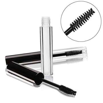 10Pcs DIY Mascara Tube Kit for Castor Oil & Makeup