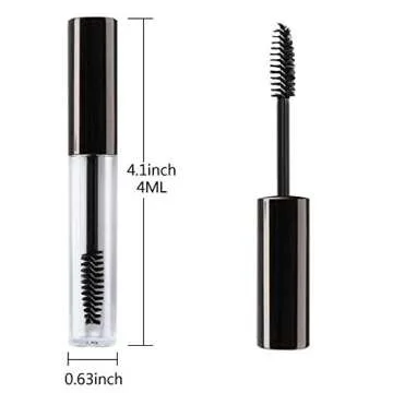 10Pcs DIY Mascara Tube Kit for Castor Oil & Makeup