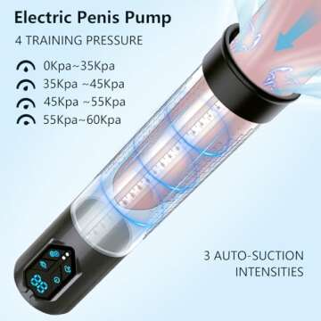 Premium Penis Pump for Enhanced Sexual Pleasure with 3 Suction Modes & Waterproof Design