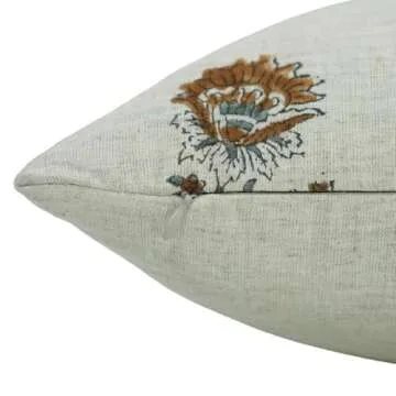 Handmade Block Print Decorative Pillow Cover for Sofa