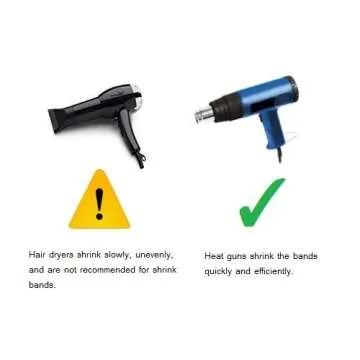 115 x 28 mm Clear Perforated Shrink Band for Cosmetic Jars, Plastic Jars, Regular Mouth Mason Jars and More. [Compatible Diameter Range: 2 1/2” – 2 3/4”] - Bundle of 1,000