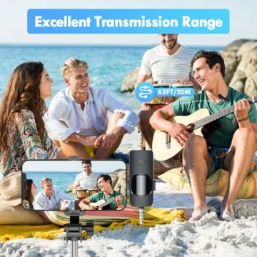 3 in 1 Wireless Lavalier Microphone for Phones & Cameras