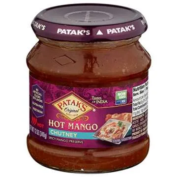 Patak's Hot Mango Chutney - Spicy Indian Condiment 12 Oz