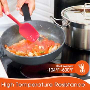 Moiunbead Silicone Spatula Set for Enthusiastic Cooking Lovers