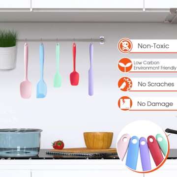 Moiunbead Silicone Spatula Set for Enthusiastic Cooking Lovers