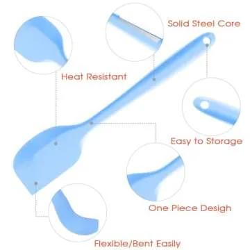 Moiunbead Silicone Spatula Set for Enthusiastic Cooking Lovers