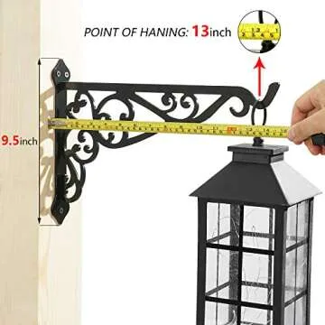 APBFH 14in Hanging Plant Bracket for Indoor Outdoor Use