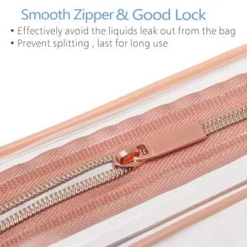 PACKISM TSA Approved Clear Makeup Bags for Travel