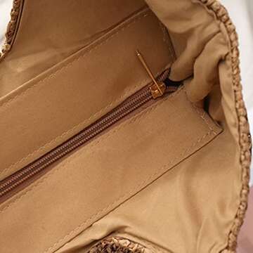 YXCXGO Womens Straw Beach Bag Lightweight and Stylish