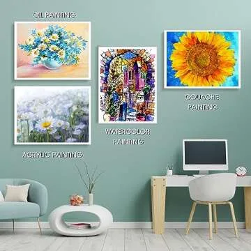 Sherr 6 Pcs Large Blank Canvas for Diverse Painting