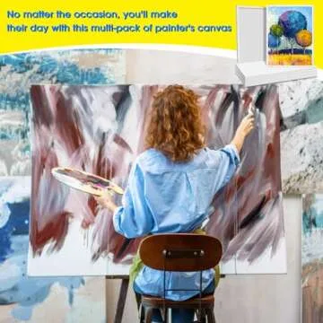 Sherr 6 Pcs Large Blank Canvas for Diverse Painting