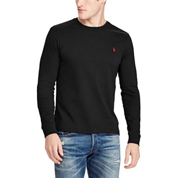 Polo Ralph Lauren Men's Black Long Sleeve Crew Neck Tee