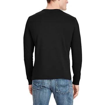 Polo Ralph Lauren Men's Black Long Sleeve Crew Neck Tee
