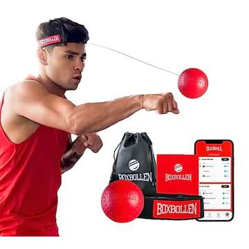 Boxbollen Original Boxing Reflex Ball with App