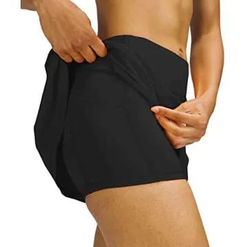 MEIVSO Women's Pleated Workout Tennis Skirts with Pockets Activewear Sports Skort Built-in Shorts