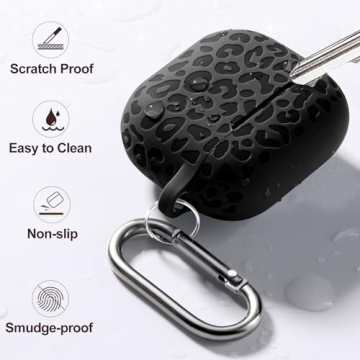 DGege Leopard Engraved AirPods 4 Case for Women