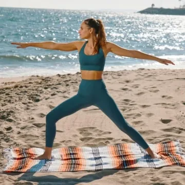 Benevolence LA Handwoven Mexican Blanket for Outdoor Comfort