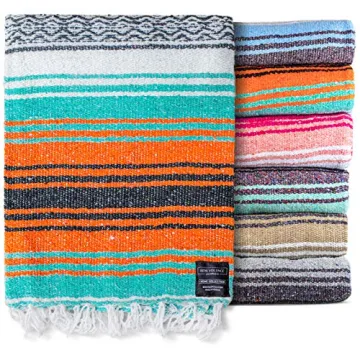 Benevolence LA Handwoven Mexican Blanket for Outdoor Comfort