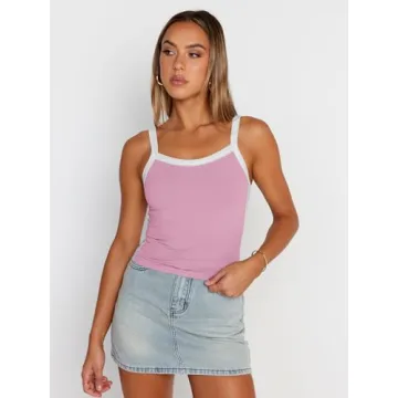 Trendy Queen Women's Pink Camisole for Summer 2024