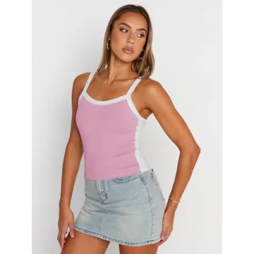 Trendy Queen Women's Pink Camisole for Summer 2024