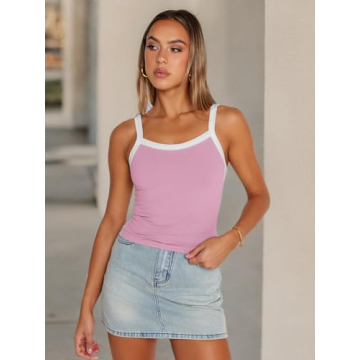 Trendy Queen Women's Pink Camisole for Summer 2024
